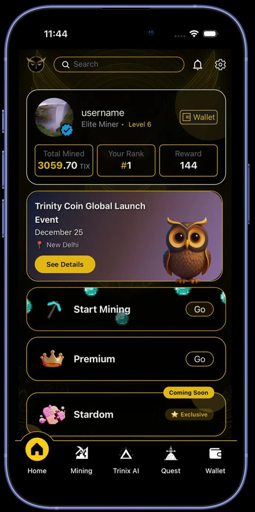 Trinity Mining App